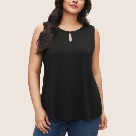 BloomChic Supersoft Essentials Solid Keyhole Tank Top XL us14-16 - Picture 1 of 6